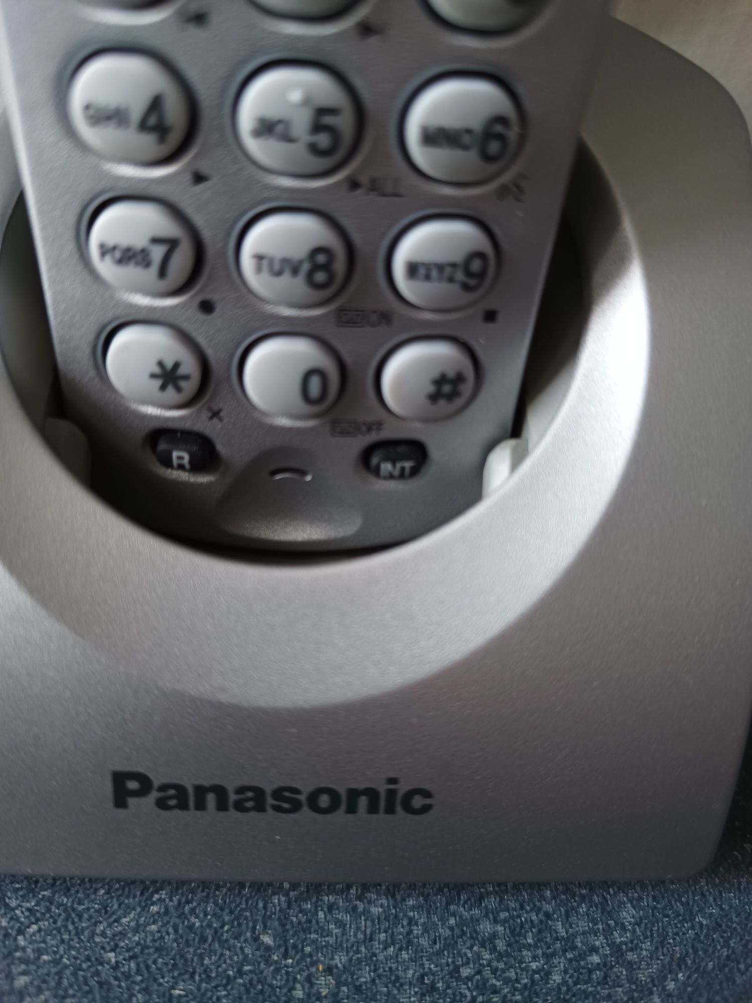 Telefon Stacjonarny Panasonic srebrny