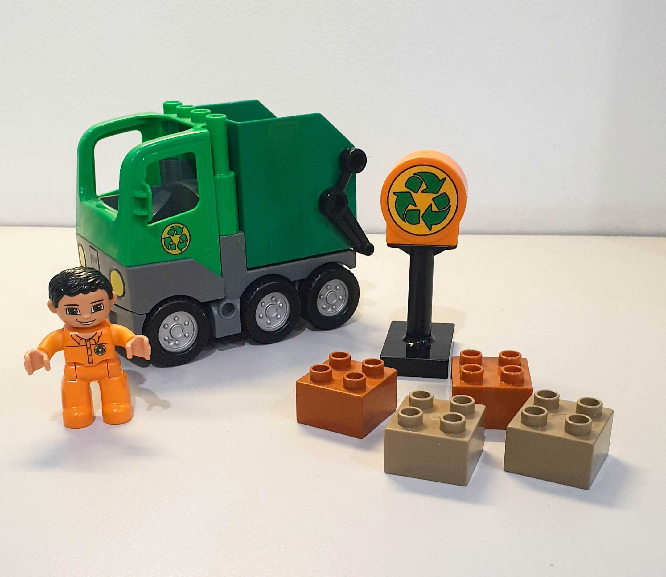 Lego DUPLO Śmieciarka i 1 ludzik - Unikalne Auto