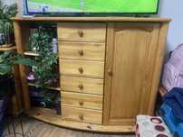 Komoda inszafka pod tv z drzewa sosnowego