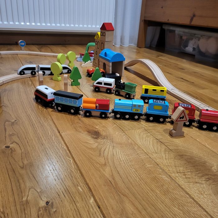 Ciuchcia elektryczna Ikea Lillabo duży zestaw