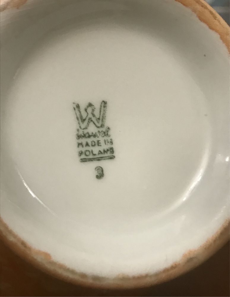 serwis kawowy Ćmielów/ Chodzież/ Wawel złocony kolekcjonerski