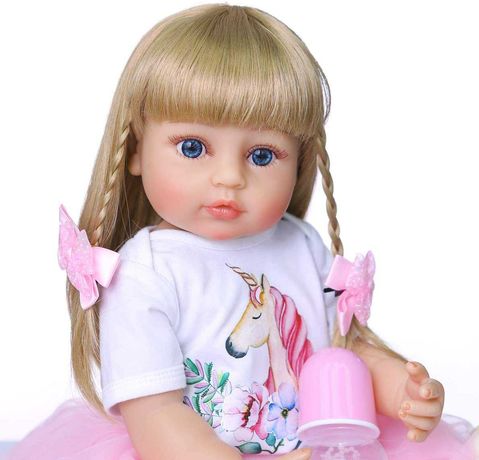 Кукла Реборн (Reborn) Девочка 55 см с длинными волосами