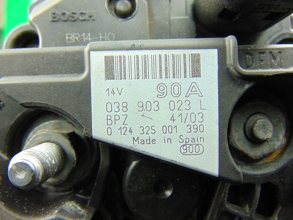 alternator 90a 1,9tdi 038903023l golf iv a3 8l bora leon oryginał