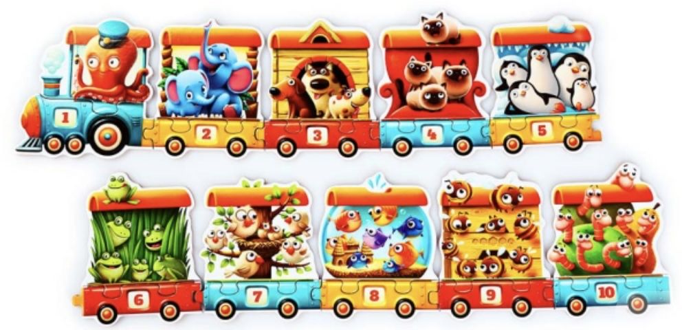 Puzzlika Train 3+