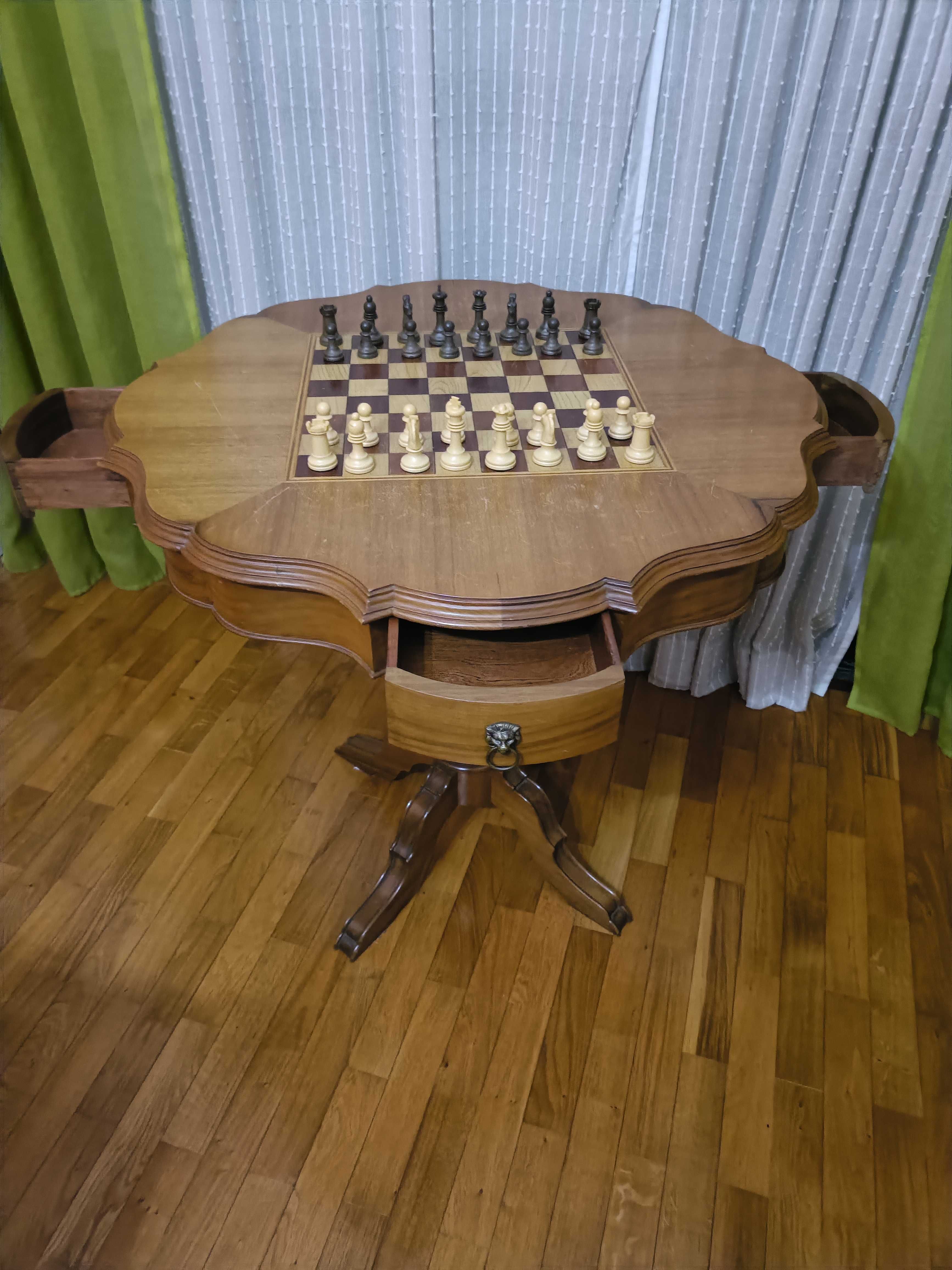 Mesa de jogo madeira maciça