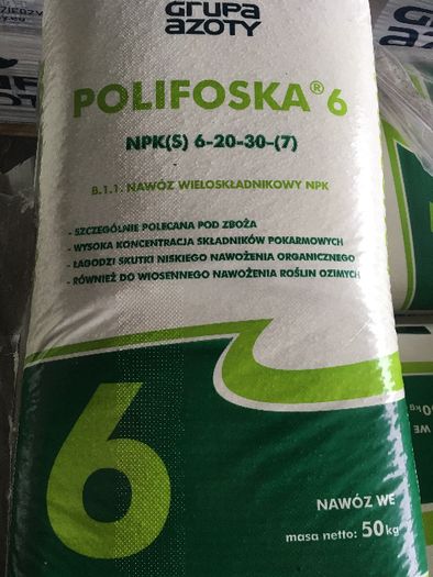 Nawóz NPK Polifoska, Lubofoska, Amofoska, Potafoska