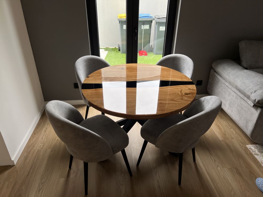 Mesas de jantar em resina epoxy