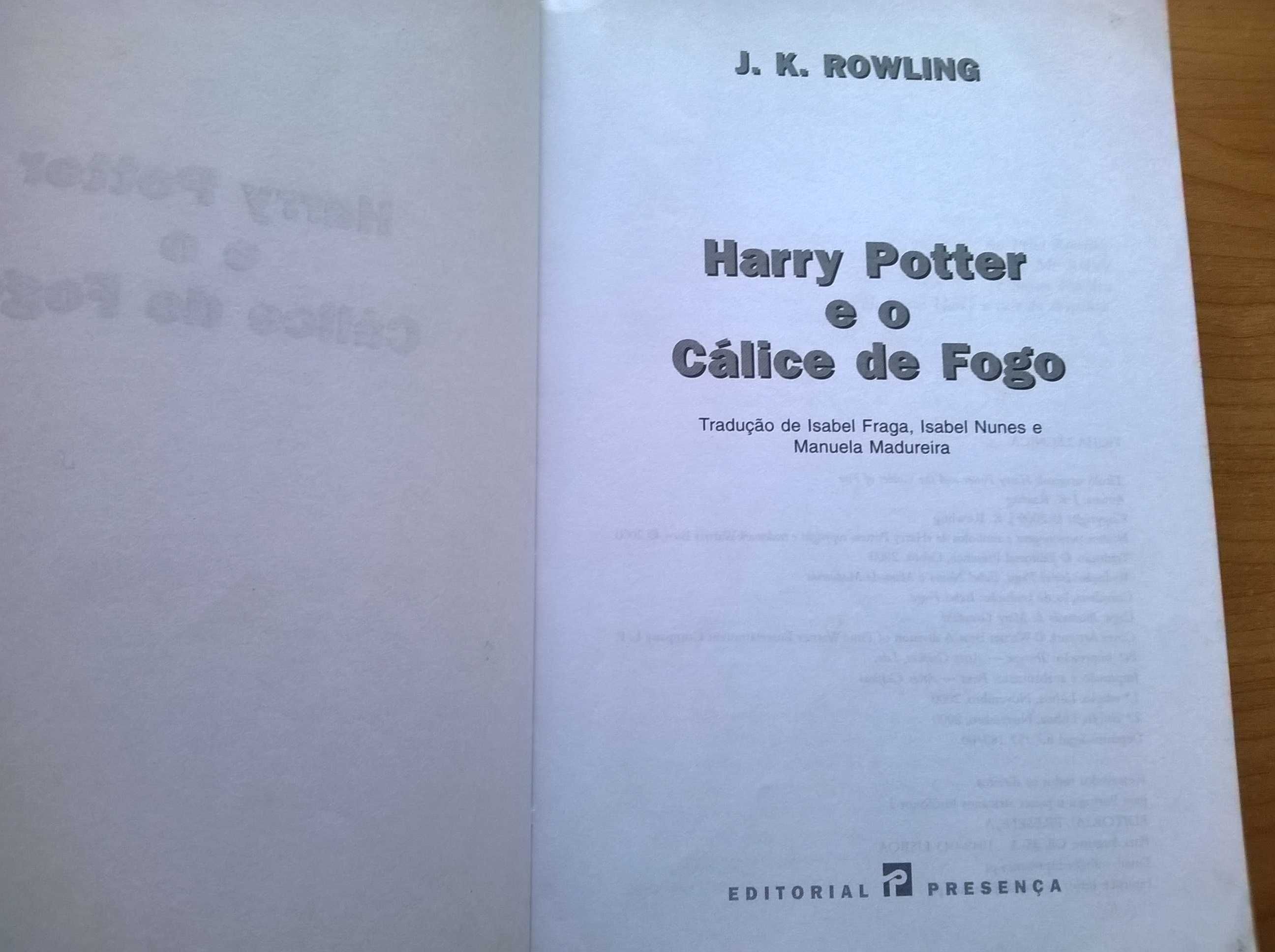 Harry Potter e o Cálice de Fogo - J. K. Rowling