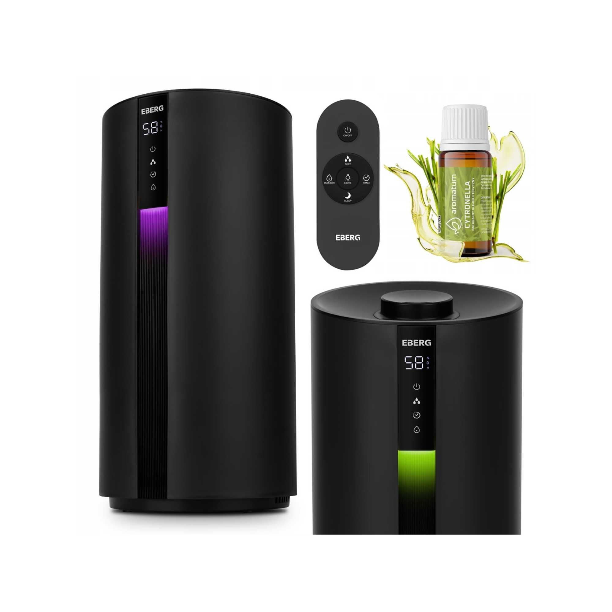 nawilżacz powietrza ultradźwiękowy 35h aroma pilot led cichy dyfuzor