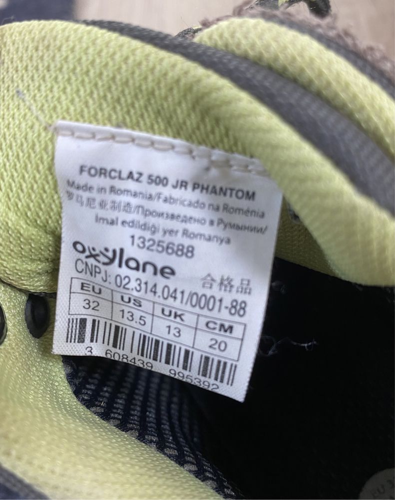 Botas de caminhada Quechua tamanho 32