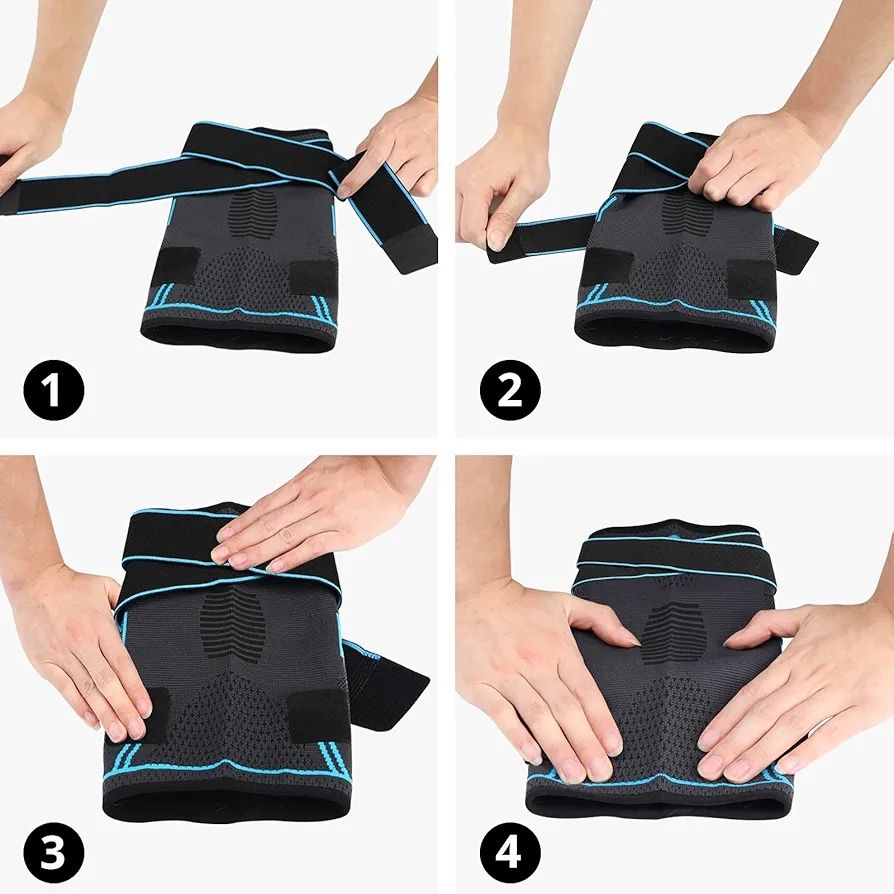 Stabilizator opaska orteza na kolano elastyczna 2szt XXL N330