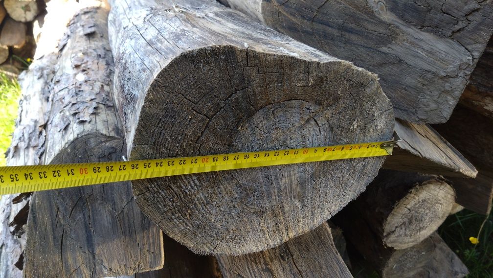 grube stemple pale bale klody 250 cm ogrodzenie ranczo
