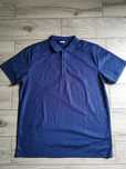 Koszulka Polo, przewiewna, regular fit L Granatowa