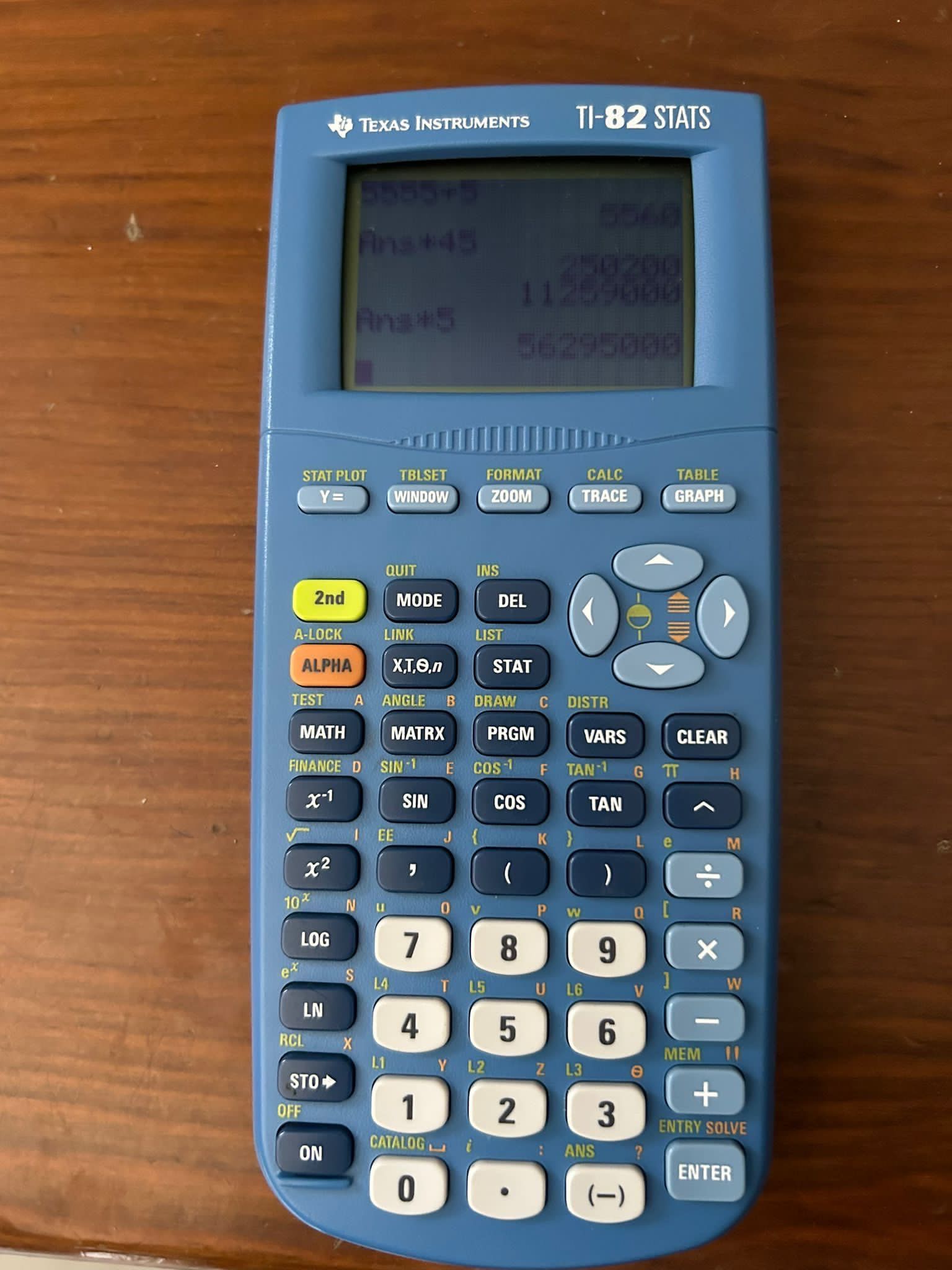 Texas TI-82 calculadora gráfica