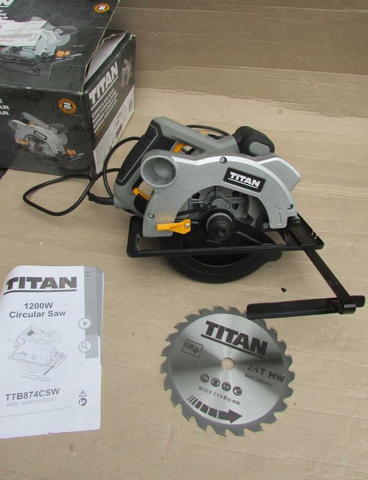 Пила циркулярная, торцовочная, паркетка Titan 165 мм 1200 вт(з Англії)