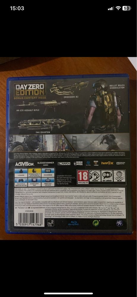 Call of Duty Advanced Warfare: Day Zero Edition