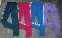 4 pary spodni dresowych XS: 3x Adidas, 1x Ecko