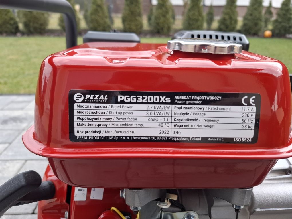 Agregat prądotwórczy  Pezal PGG3200Xs 3kW