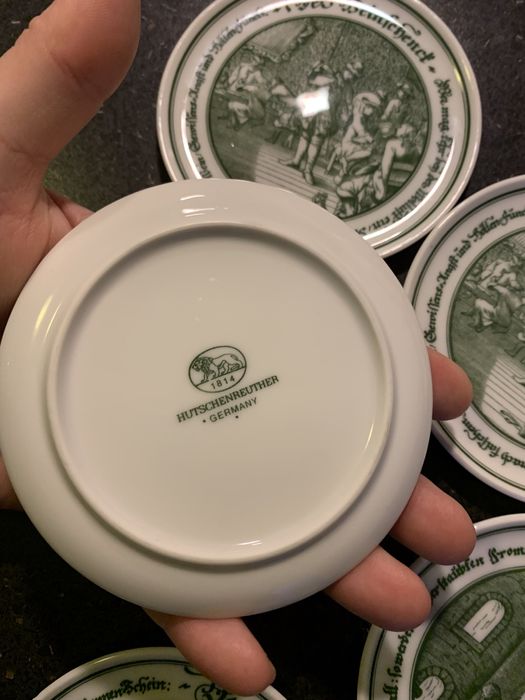 hutschenreuther набор подставок под стаканы « бирдекель» фарфор