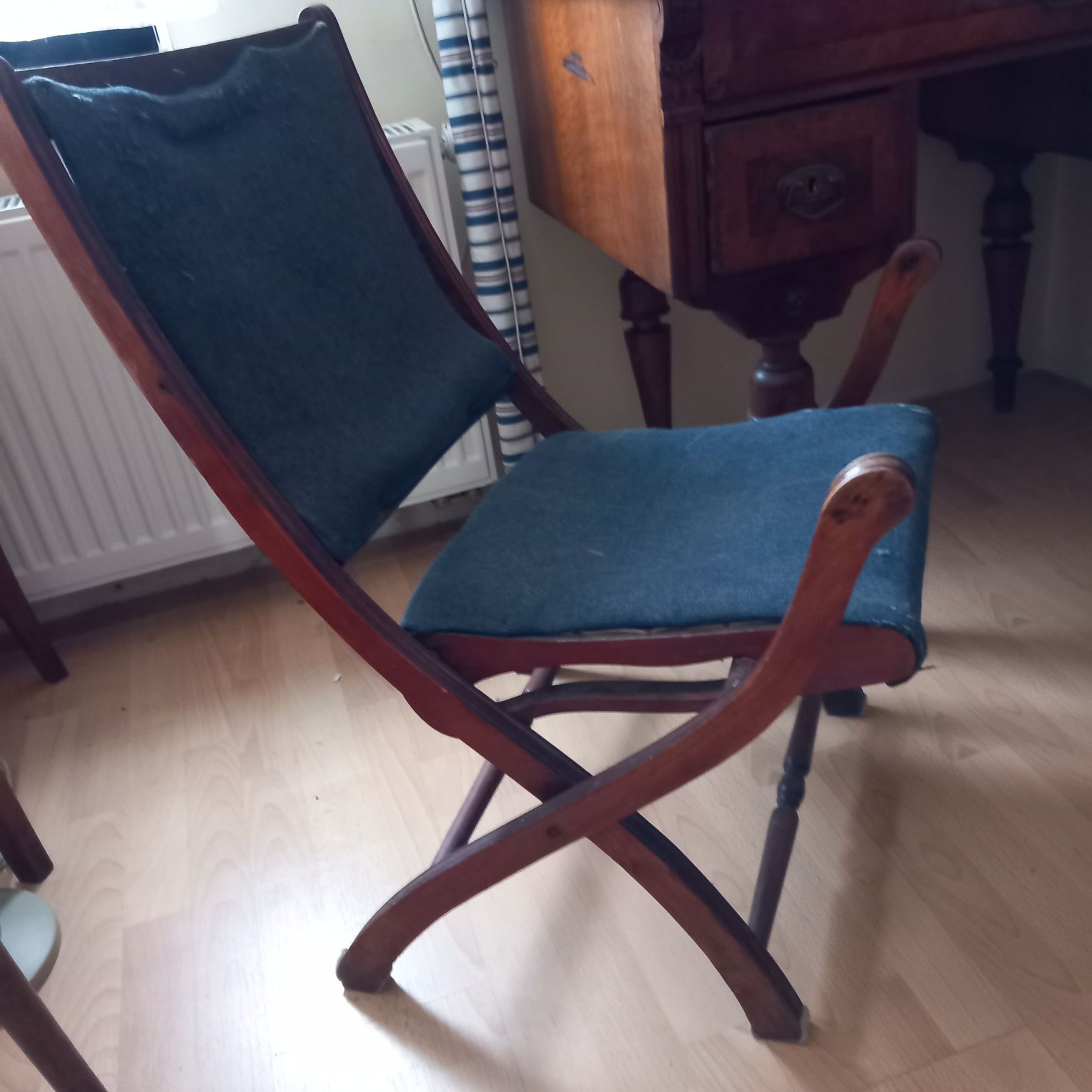 Krzesło fotel skladane antyk