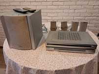 Kino domowe Sony CD/DVD STR-KSL 60 + głośniki+subwoofer+piloty
