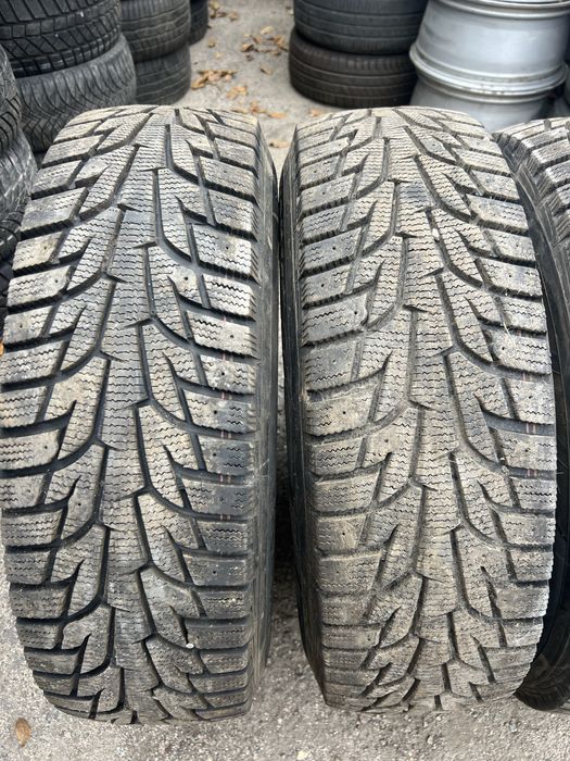 НИВА в сборе  4шт 215/75R15 Hankook Winter i*pike, СКЛАД Б/У РЕЗИНЫ