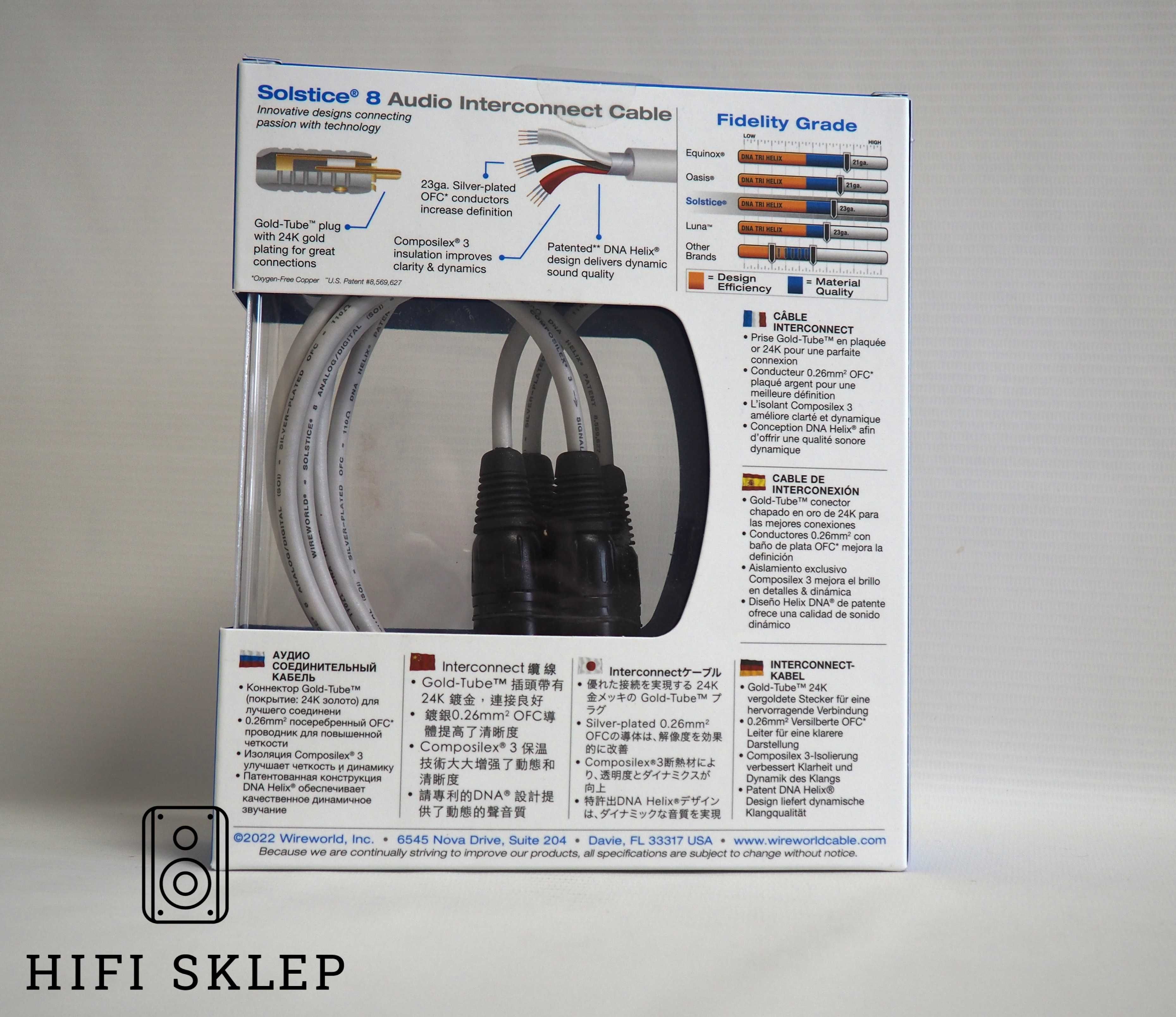 Wireworld SOLSTICE 8 - Interkonekt XLR - 1,5m /Wyprzedaż !!!