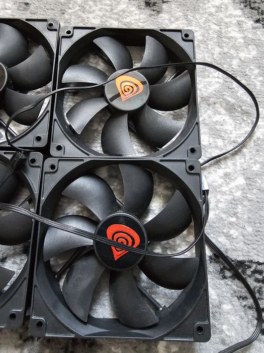 2x FAN wentylator 120mm PC Genesis Zestaw do komputer PC chłodzenie
