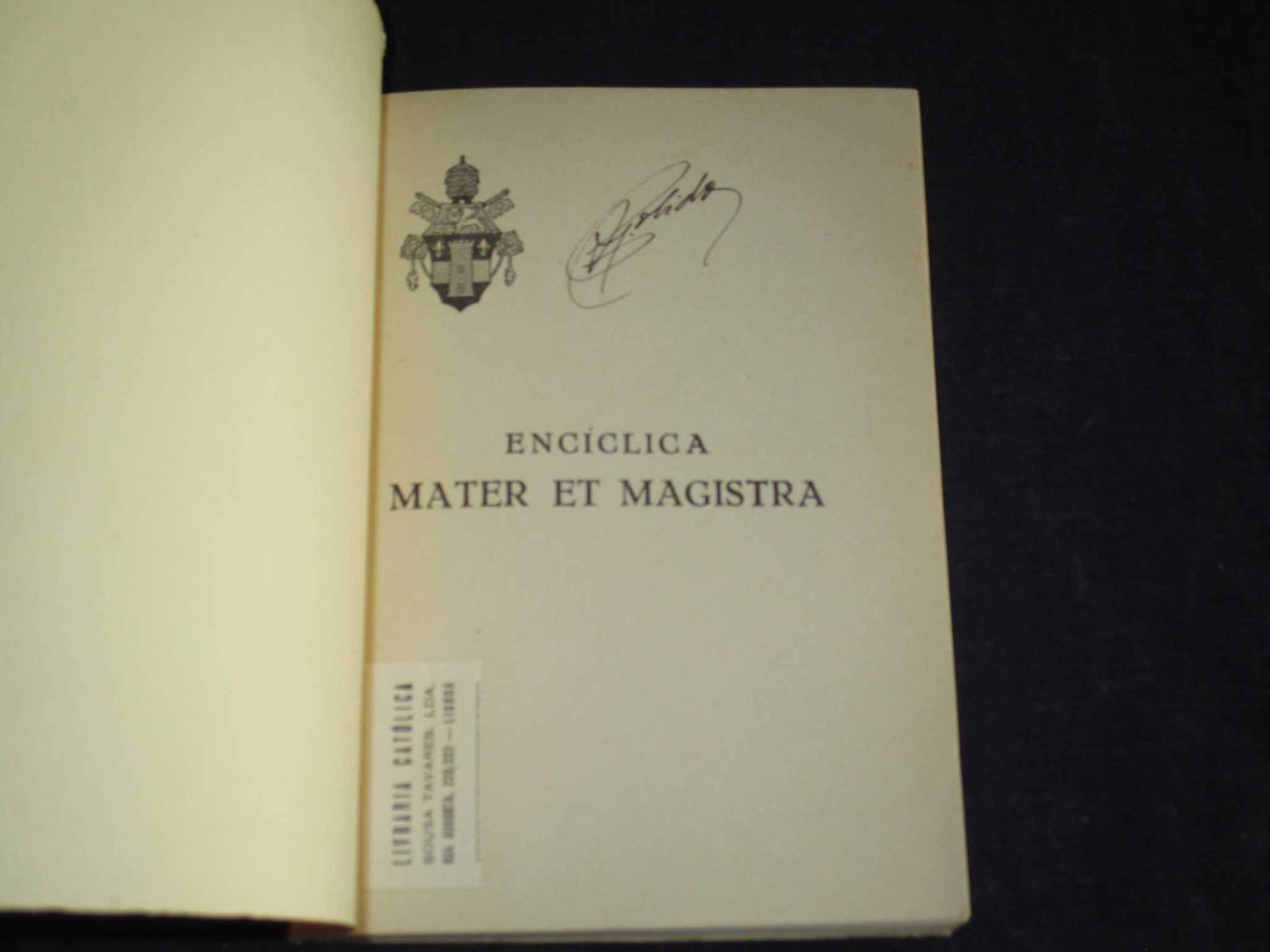 Livro Mater et Magistra Carta Encíclica de Sua Santidade João XXIII