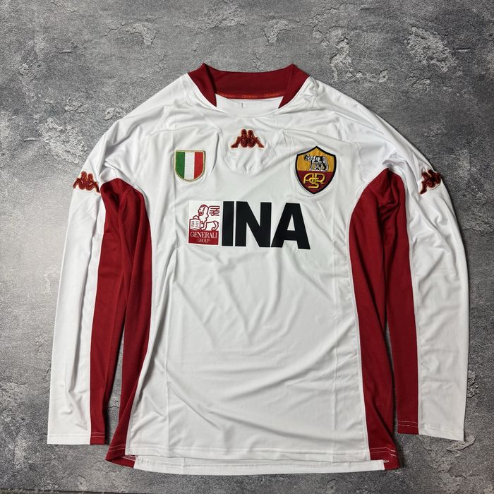 Футболка футбольная Kappa AS Roma 01/02 away выездная Рома Made Italy