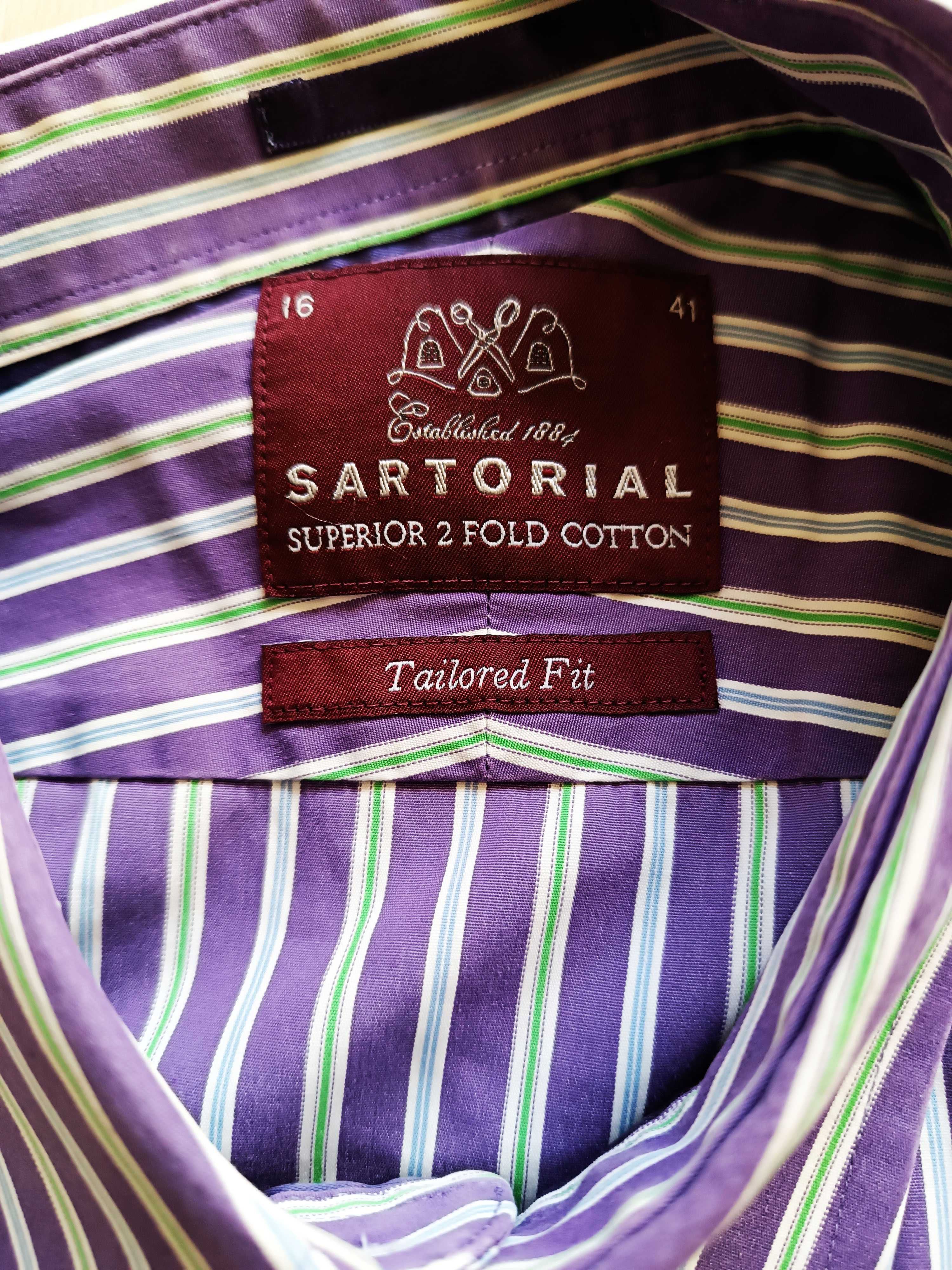 Рубашка классическая Sartorial. Коттон. Идеал.сост. Разм. 16 / 41 (50)