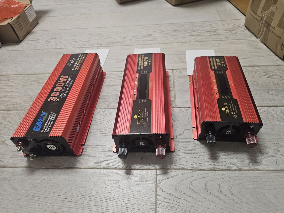 Інвертор 12в/24в -  220в  800, 1000, 2000, 8000 ват