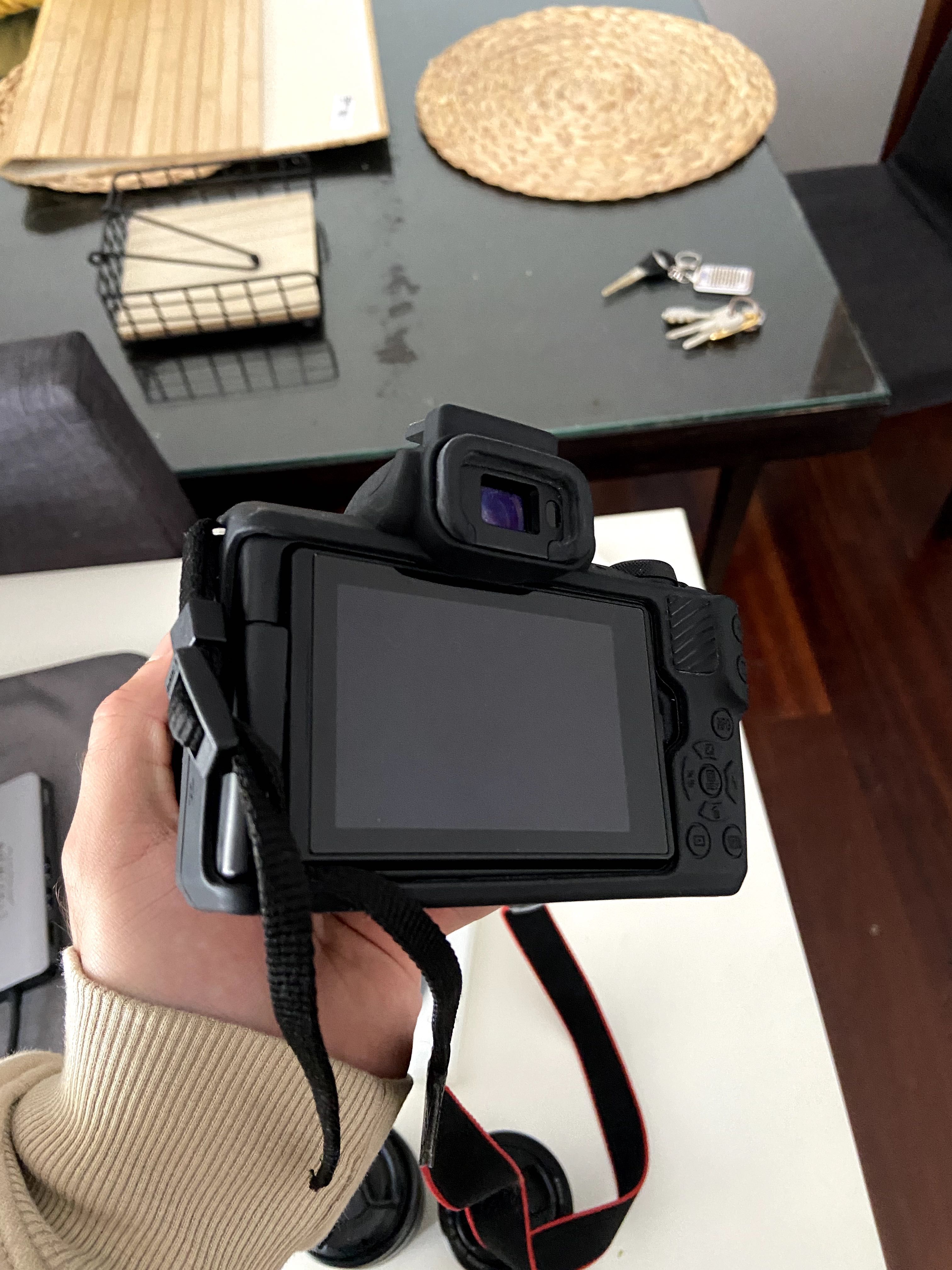 canon m50 mark II com objetivas