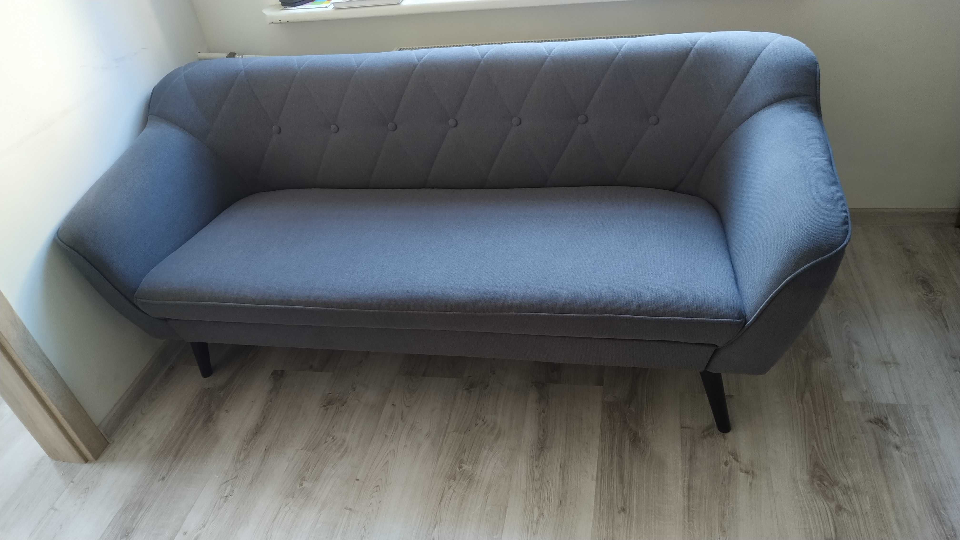 Sofa 3 os. 180 cm w stylu skandynawskim. Stan idealny