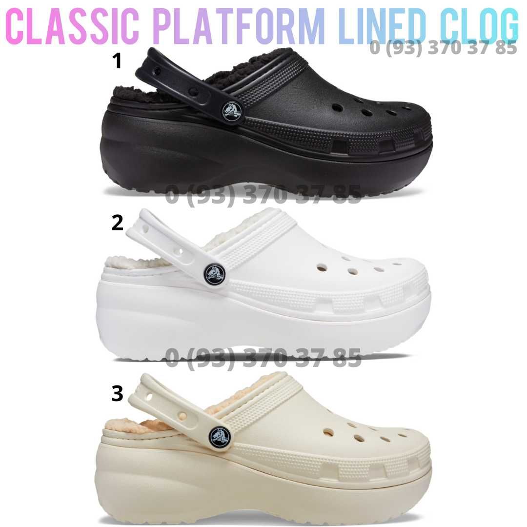 Утеплені Крокси Crocs Lined Теплі Чоловічі Жіночі Classic, Platform