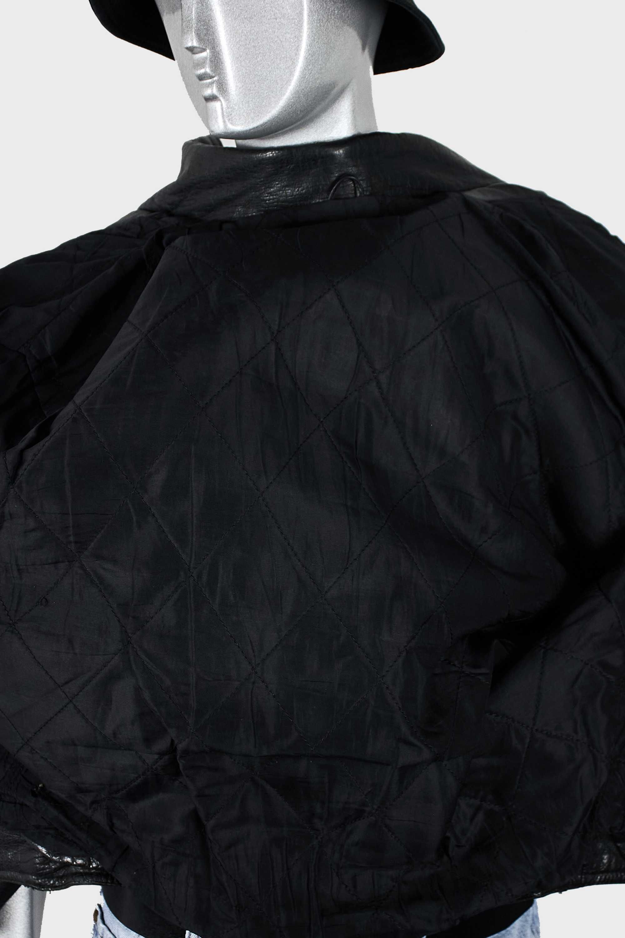 Винтажная мужская кожаная куртка косуха 80-х (мотокуртка)