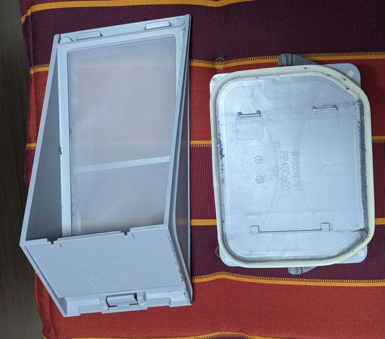 Фільтр сушильної машини Whirlpool W10354755 з цоколемW10354761