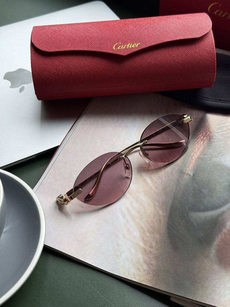 Окуляри Cartier рожеві