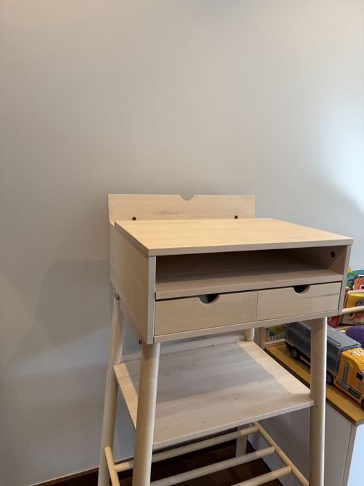 Mesa/ secretária alta branco bétula KNOTTEN IKEA
