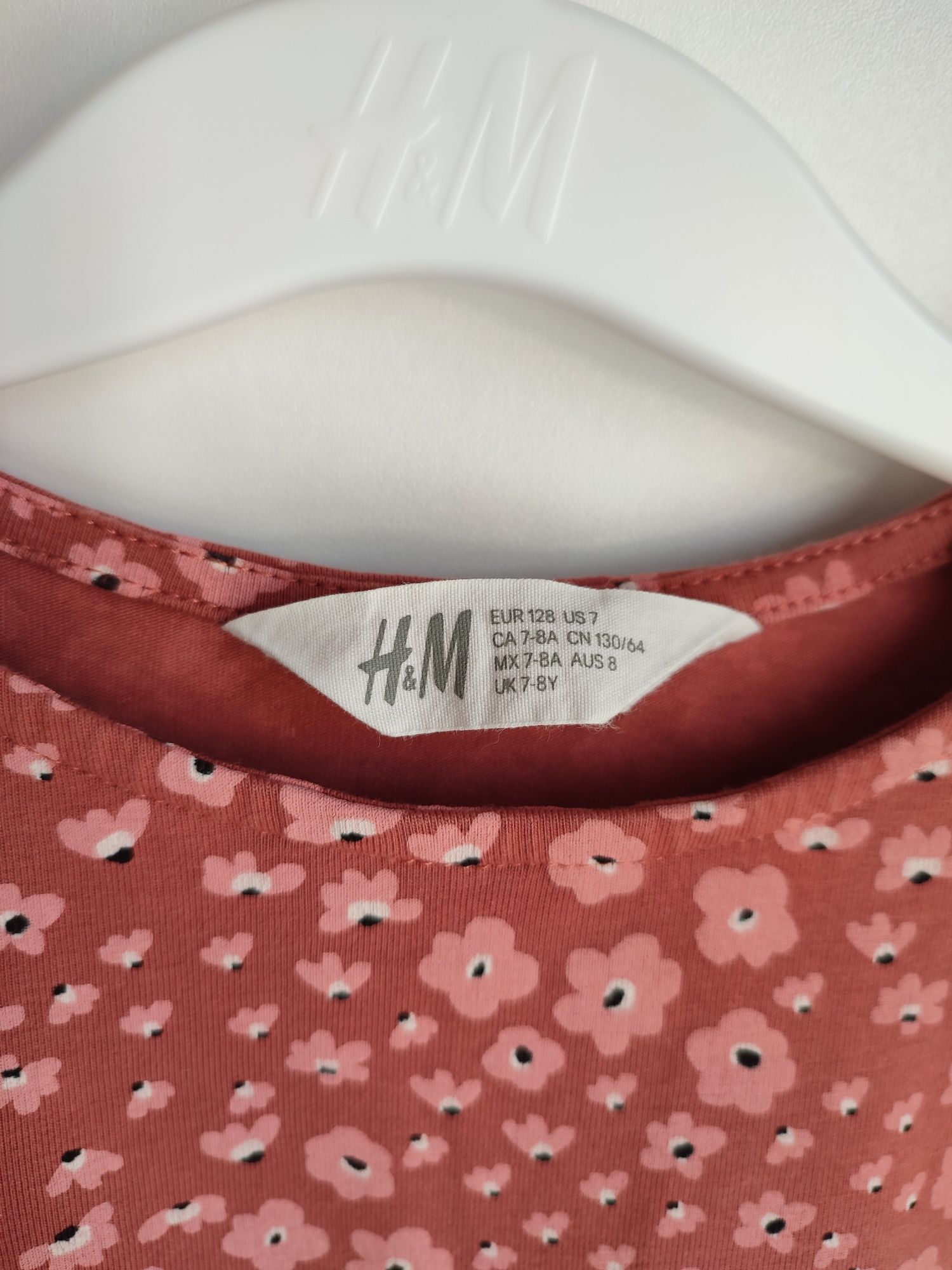Sukienka w kwiaty H&M roz. 128 stan bdb