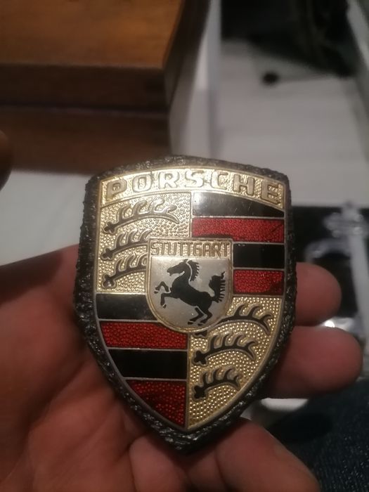 Porsche 901 Oryginalny emblemat, znaczek, logo na maskę  z lat 60. i 7