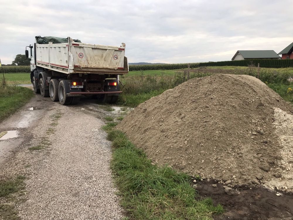 Uslugi koparko ladowarka koparka kruszywo transport piasek