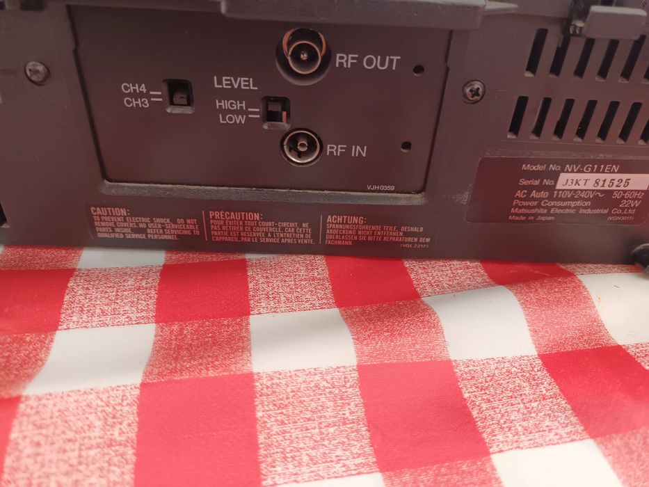 Gravador/ leitor VHS vintage National
