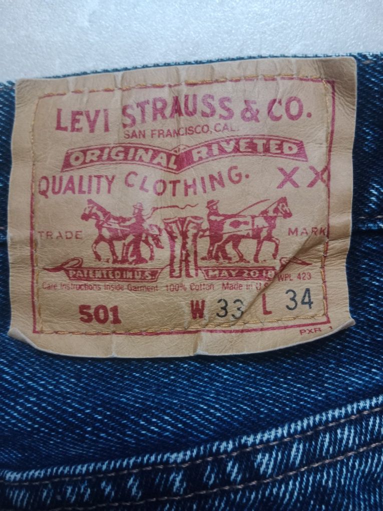 Levis 501 Vintage made in USA spodnie jeansy Rare  33/34