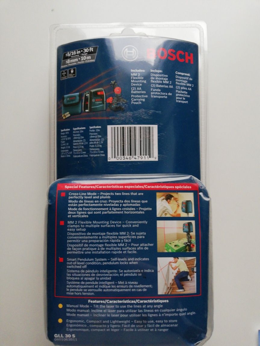 Samopoziomujący laser Bosch GLL 30S nowy z USA