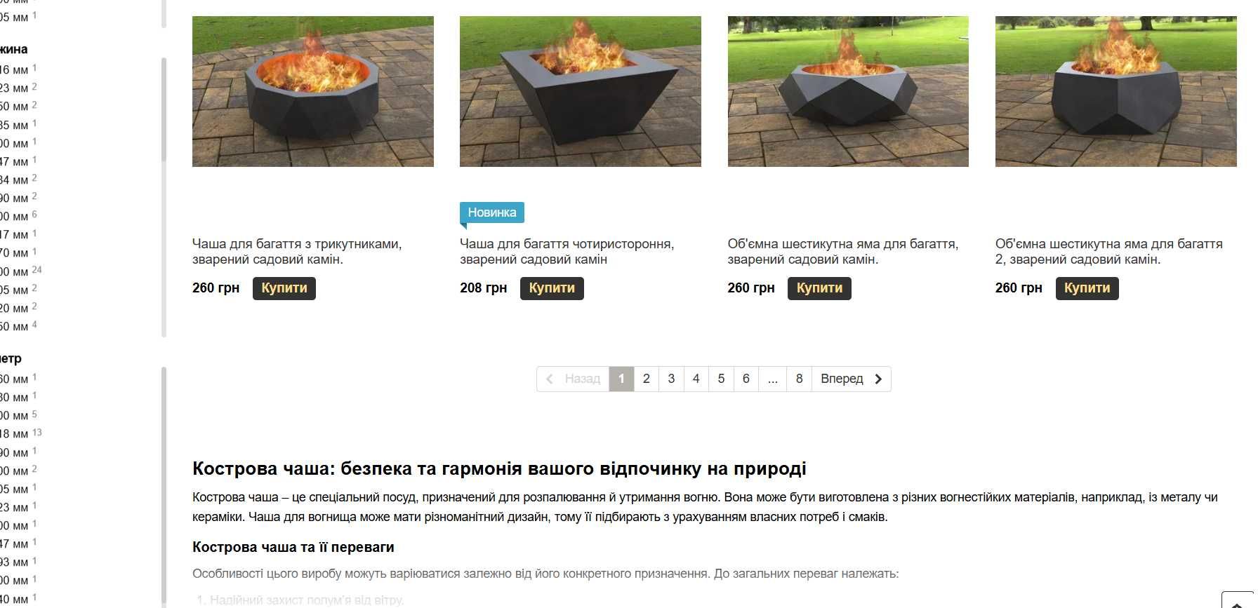 Продам сайт інтернет-магазин, з продажу мангалів, дровників. 45000 грн