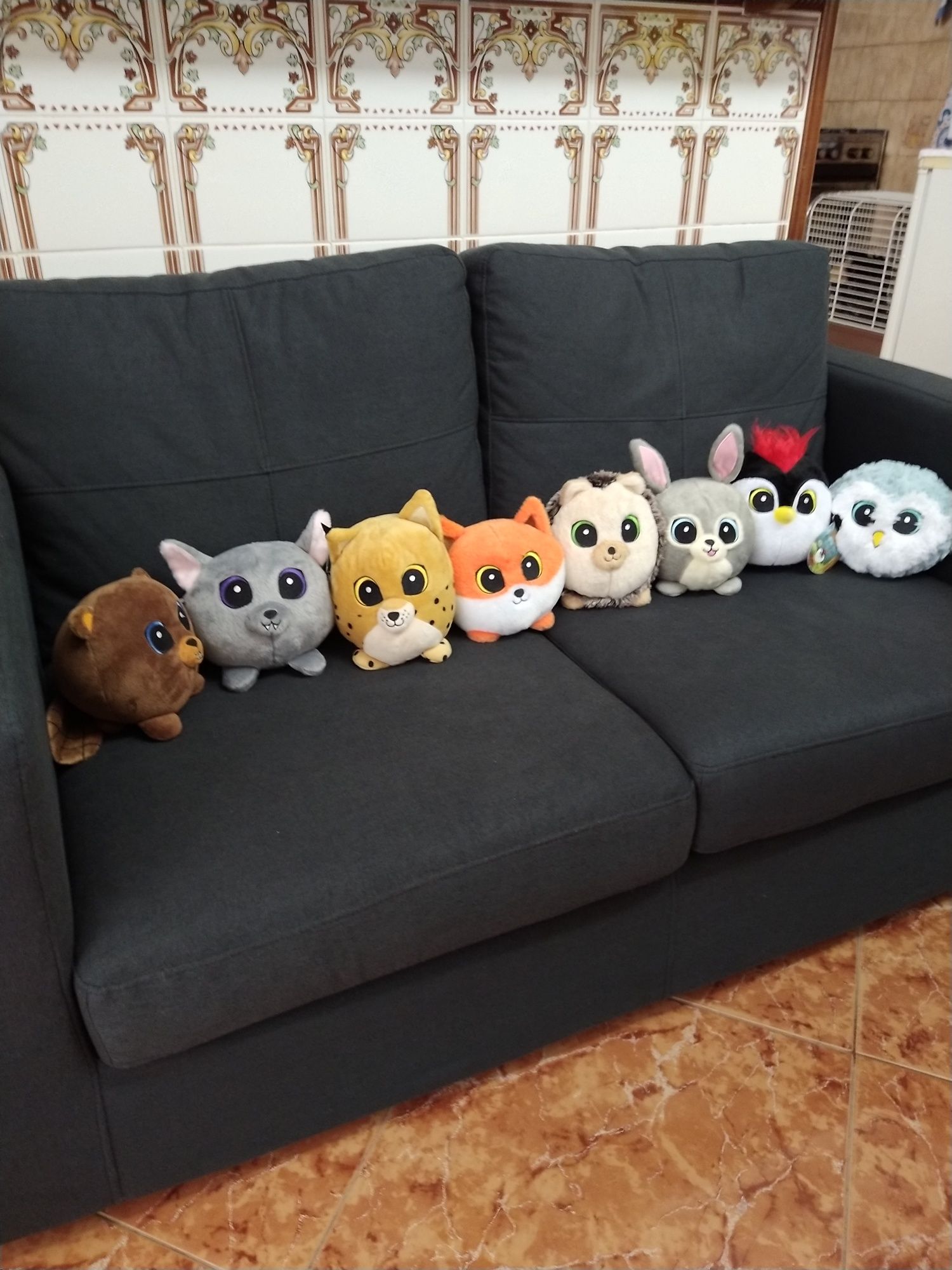 Peluches Ervilha e Laranja.