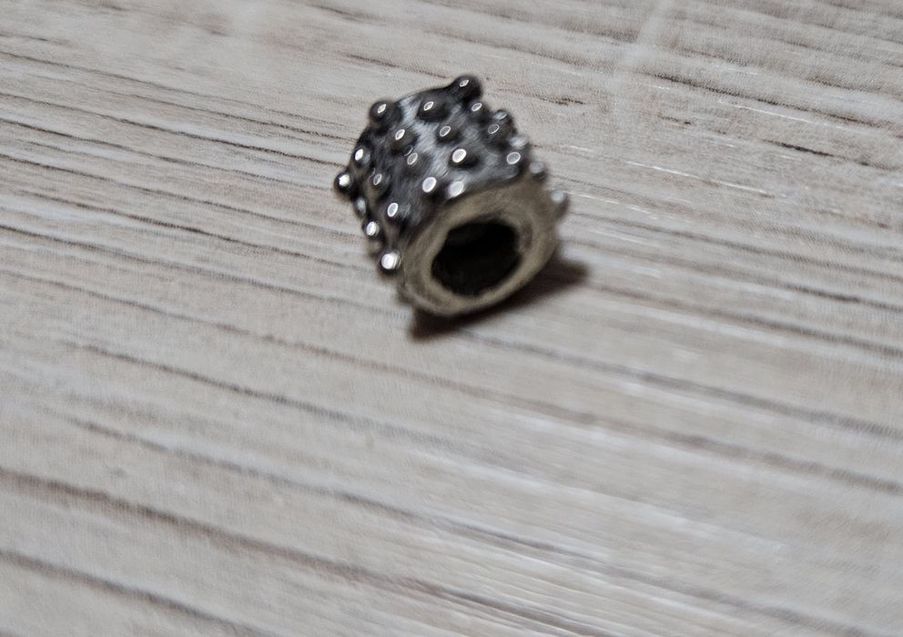 Posrebrzany charms/ koralik modułowy