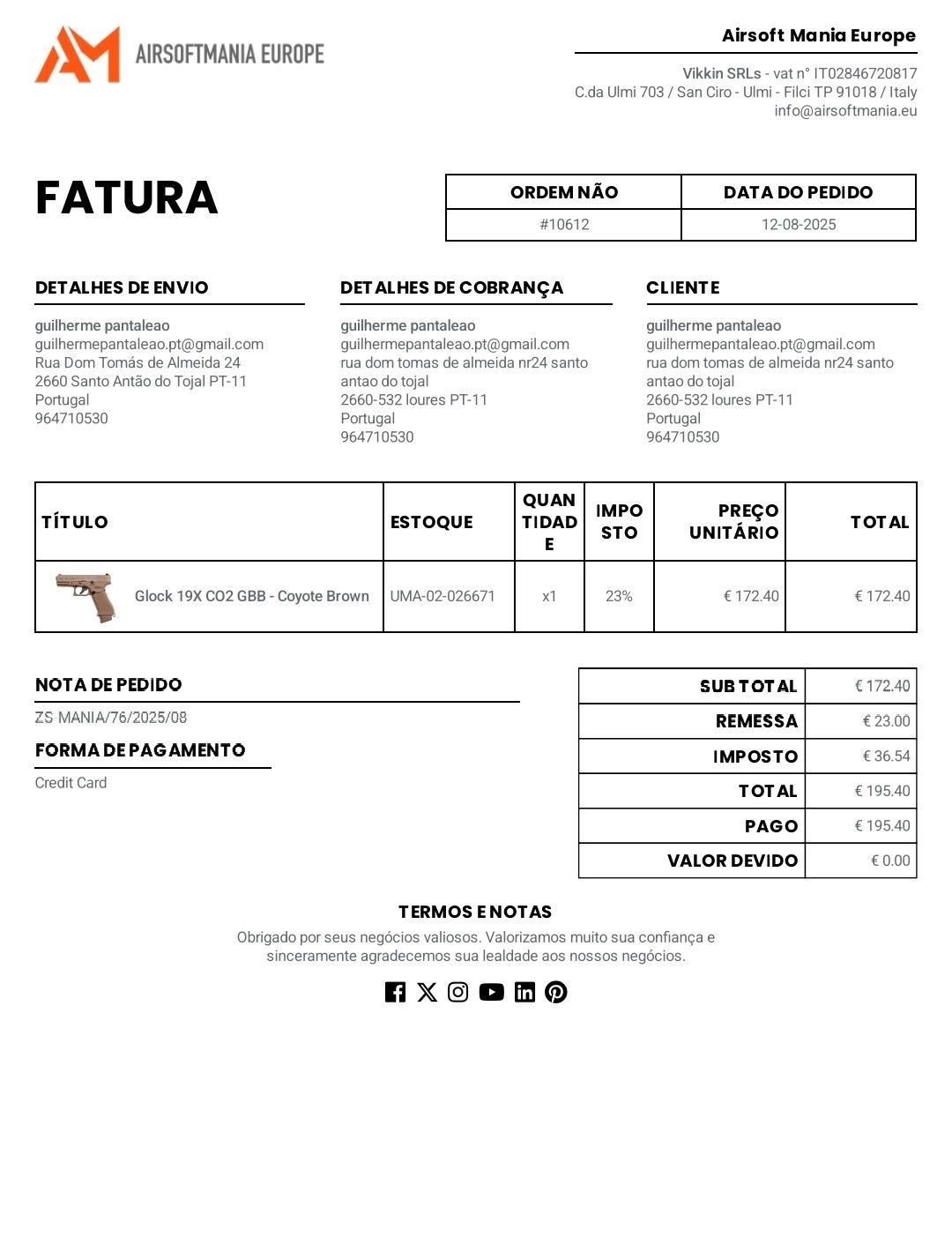 Umarex Glock 19x + 45 Co2 + 1000 BBs + Fast loader