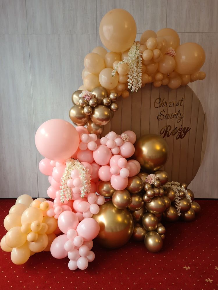Koło balonowe balony dekoracja chrzest komunia osiemnastka sylwester
